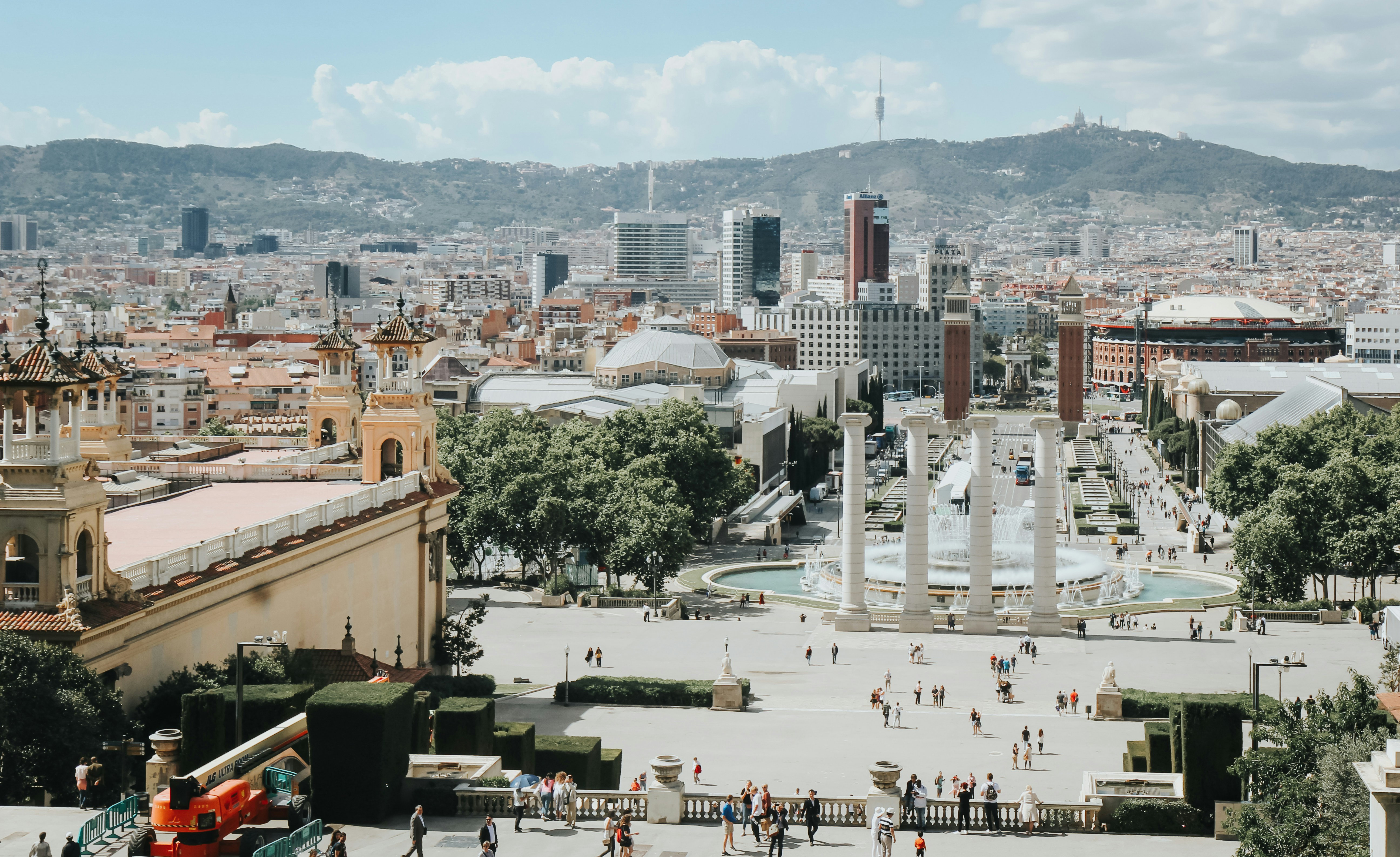 Montjuic neighborhood in Barcelona